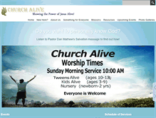 Tablet Screenshot of churchalivecrawfordsville.com